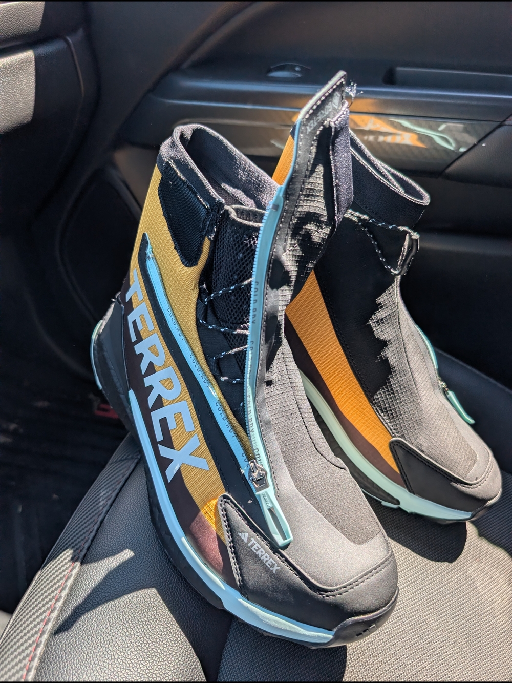 adidas TERREX Black and Yellow Waterproof Rain & Snow Boots